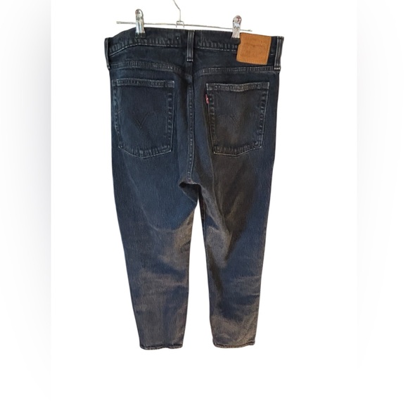 Levi’s Wedgie Straight Premium Jeans Dark Wash High Rise Denim Size 29 - Picture 3 of 12